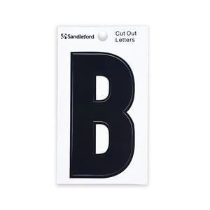 Sandleford 85mm Black Cut Out Self Adhesive House Letter B