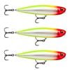 3x Rapala 8.5cm Precision Xtreme Pencil Freshwater Fishing Lures - Clown
