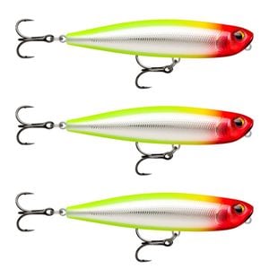 3x Rapala 8.5cm Precision Xtreme Pencil Freshwater Fishing Lures - Clown