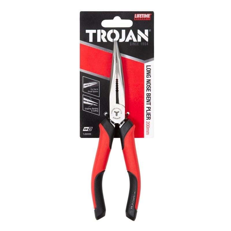 Trojan 200mm Long Nose Bent Plier