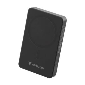 Verbatim Power Bank Magnetic Wireless Basic Portable 10000mah Black