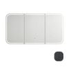 Attica 1500mm Black Oak Porta LED Shaving Cabinet With Powerpoint / USB-C