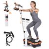 Advwin Vibration Platform Exercise Machine with Adjustable Handlebar Gold