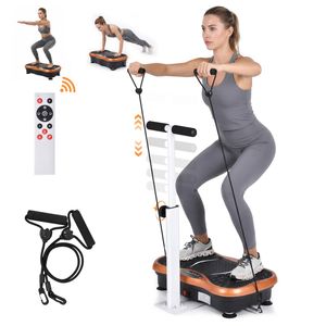 Advwin Vibration Platform Exercise Machine with Adjustable Handlebar Gold
