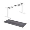 Lorell Sit-to-Stand Two-Tier Table/Desk Frame & Desktop Large Charcoal 183x76cm