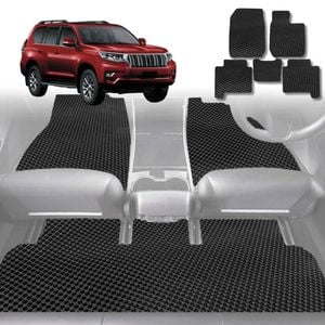 6D Diamond Car Floor Mats for Toyota Prado 2013-Current-Ultimate Set-Black-Outback GT