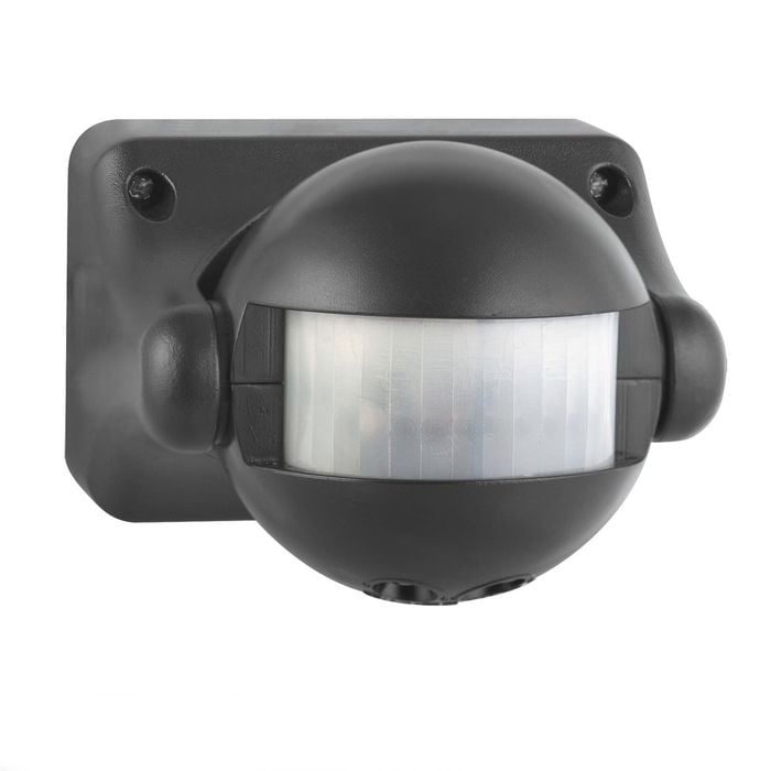 Arlec Black Alcyone Compact Movement Activated Security Sensor