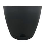 Eden 15cm Charcoal Oslo Self Watering Planter - Charcoal 151mm