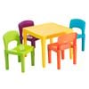 Delsun Kids Table & 4 Chairs Plastic Set