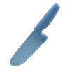 Appetito Kids Safe Knife W/ Non Stick Serrated - Handle Blue