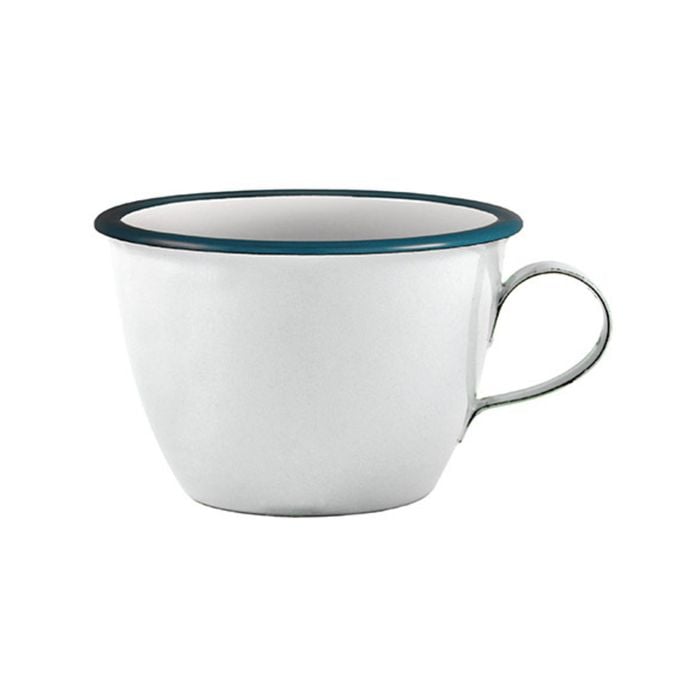 Urban Style Enamelware 350ml Conical Cafe Cup - White