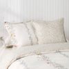 Dreamaker Bower Cotton Reversible Tailored European Pillowcase Twin Pack