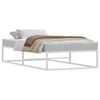 vidaXL Bed Frame without Mattress White 92x187 cm Single Metal