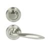 Tivoli Satin Nickel Separate Turn Privacy Set Door Handles