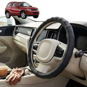 Australian Goose Steering Wheel Cover for Suzuki Grand Vitara 2005 - 2015 (3-Door) Circle Black