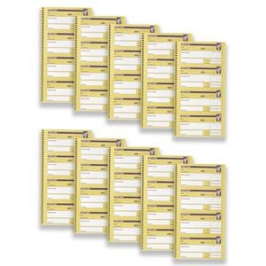 10pc Spirax 552 Petty Cash Office/business Writing Spiral Notebook 160-pages