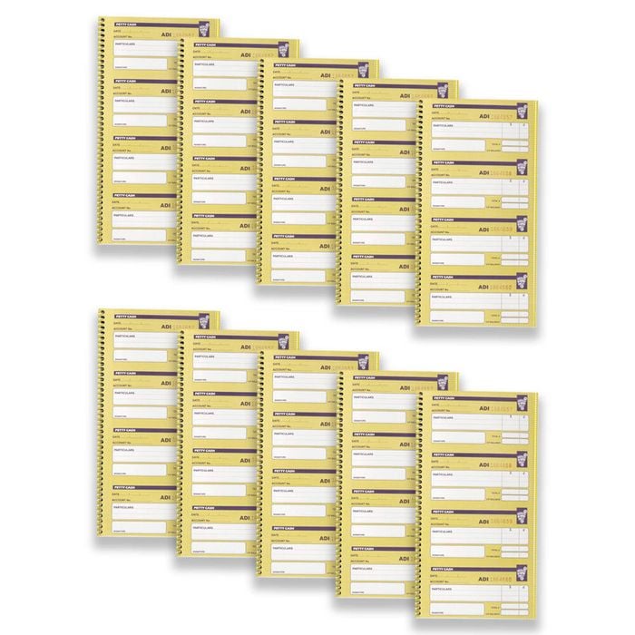 10pc Spirax 552 Petty Cash Office/business Writing Spiral Notebook 160-pages