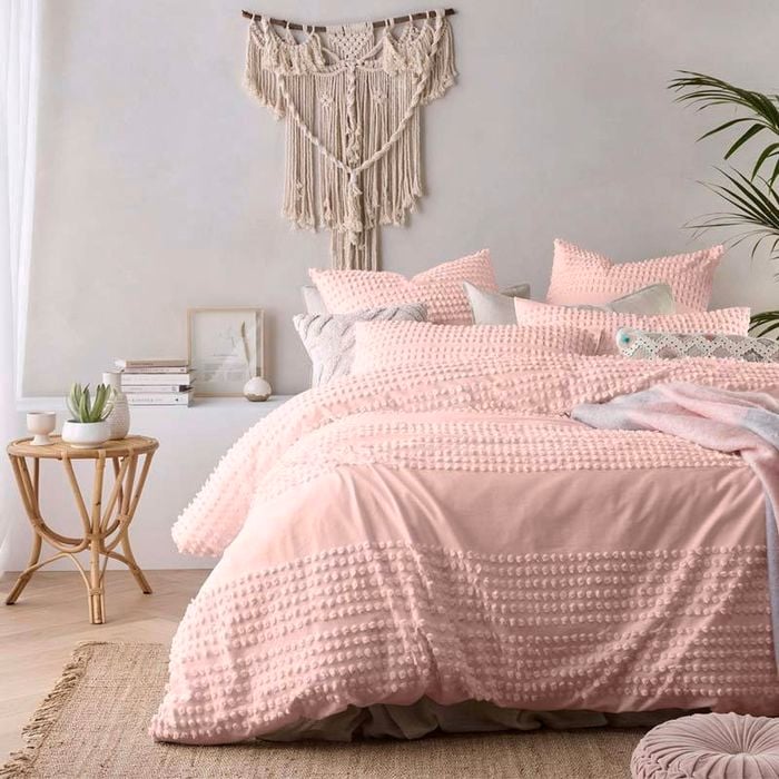 Vintage Design Betty King Blush Quilt Cover Set