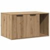 vidaXL Cat Litter Box Enclosure Artisian Oak 80x50x45 cm