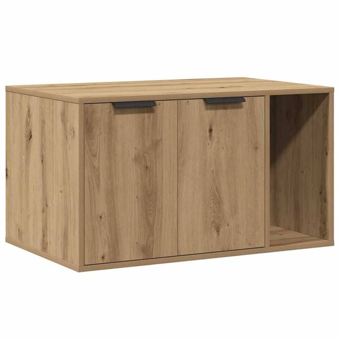 vidaXL Cat Litter Box Enclosure Artisian Oak 80x50x45 cm