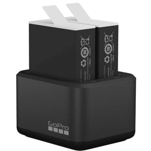 Gopro Dual Battery Charger with 2x Enduro Batteries - for Hero 9 / 10 / 11 / 12 Black
