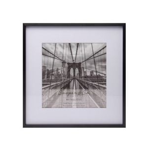 Cooper & Co. 12 x 12inch Mat to 8 x 8inch Black Premium Metallicus Metal Photo Frame