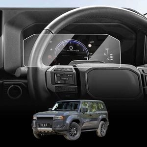 Tempered Glass Dash Screen Protector for Toyota Prado 250 Series 2024-Onwards Touchscreen Cover