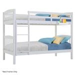 Kingston Slumber Wooden Kids Bunk Bed Frame, Modular Design, Convert to Single Beds, White