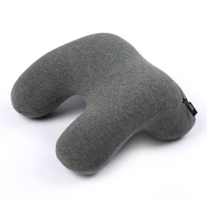 Catzon Travel Pillow Arched Reversible Memory Foam-Grey