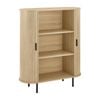 Kayla Cabinet Cupboard Storage 2 doors 3 levels oak woodgrain