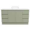 New England Joinery 1500mm Diadem Centre Basin SilkSurface Top Floor Standing Vanity