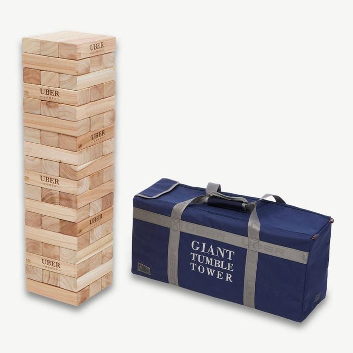Giant Tumble Tower - Premium Hardwood.  85cm-150cm+ With Commercial Grade Carry Bag