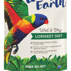 Vetafarm Wild Earth Wet & Dry Lorikeet Diet Bird Food 2kg