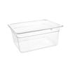 Vogue Gastronorm Container Polycarbonate Clear Gn 1/2 150mm 8.8l Food Storage Tray