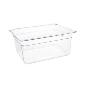 Vogue Gastronorm Container Polycarbonate Clear Gn 1/2 150mm 8.8l Food Storage Tray