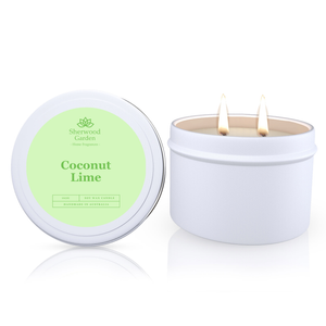 Coconut Lime Soy Wax Candle Tin 165g
