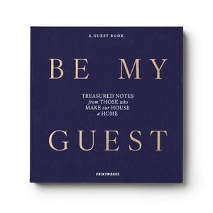 Printworks Guest Book-be My Guest-light Blue / Dark Blue