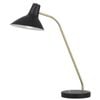 Telbix Farbon Contemporary Table Desk Lamp Light Metal Black Brass Matt
