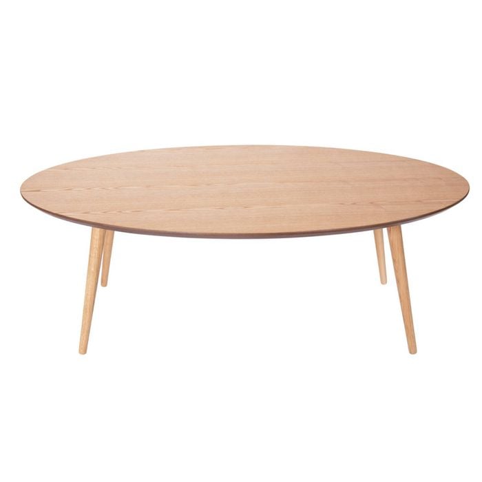 Sk Designer Living | Stockholm Oval Wood Coffee Table - Natural