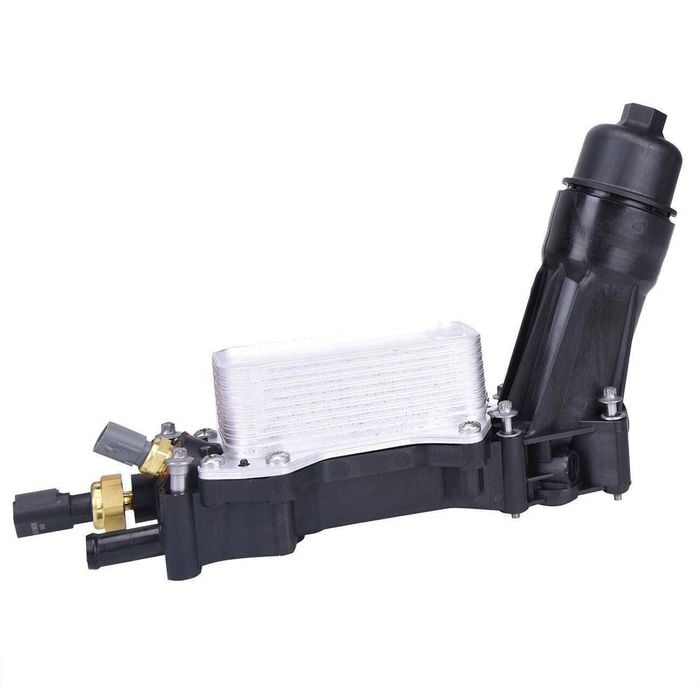 Oil Cooler Filter Adapter w/ Sensor for Jeep Wrangler Grand Cherokee Dodge 300