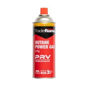 Butane Power Gas 220g Screw-on with PRV