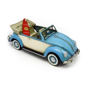 Boyle Metal Ornament Home Decor Collectible  Beetle W/ Surfboard 34cm