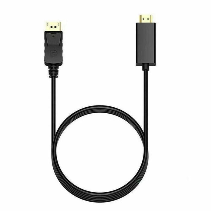 Display Port Male To Hdmi Male Cable | 4k Ultrahd