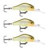 3x Rapala 4cm Shadow Rap Fat Jack Crankbait Fishing Lures - Haymaker