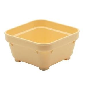 Kh Square Bowl Polypropylene Yellow 100mm 12 Pack Kitchenware Catering Dining