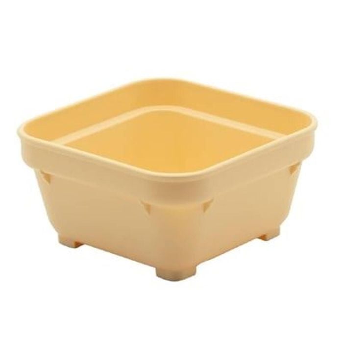 Kh Square Bowl Polypropylene Yellow 100mm 12 Pack Kitchenware Catering Dining