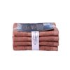 4PK Ultimate Alanya Cotton Face Washer/Towel 550Gsm Highly Breathable Clay