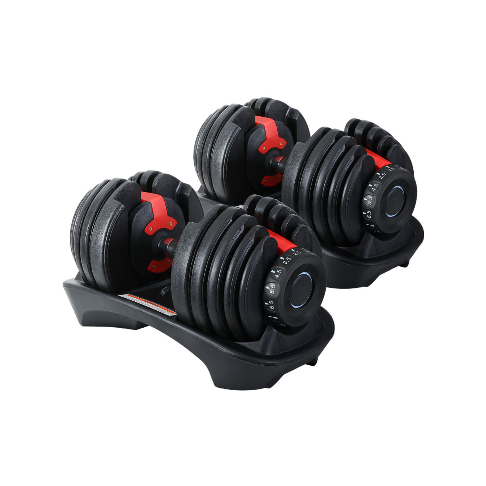 Everfit 2Pcs 24kg Adjustable Dumbbell Weight Plates Set Bunnings Australia