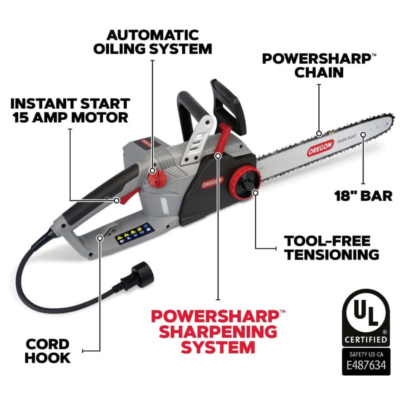 Oregon corded chainsaw sales