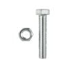 Pinnacle M4 x 50mm Zinc Plated Hex Head Bolts And Nuts - 6 Pack